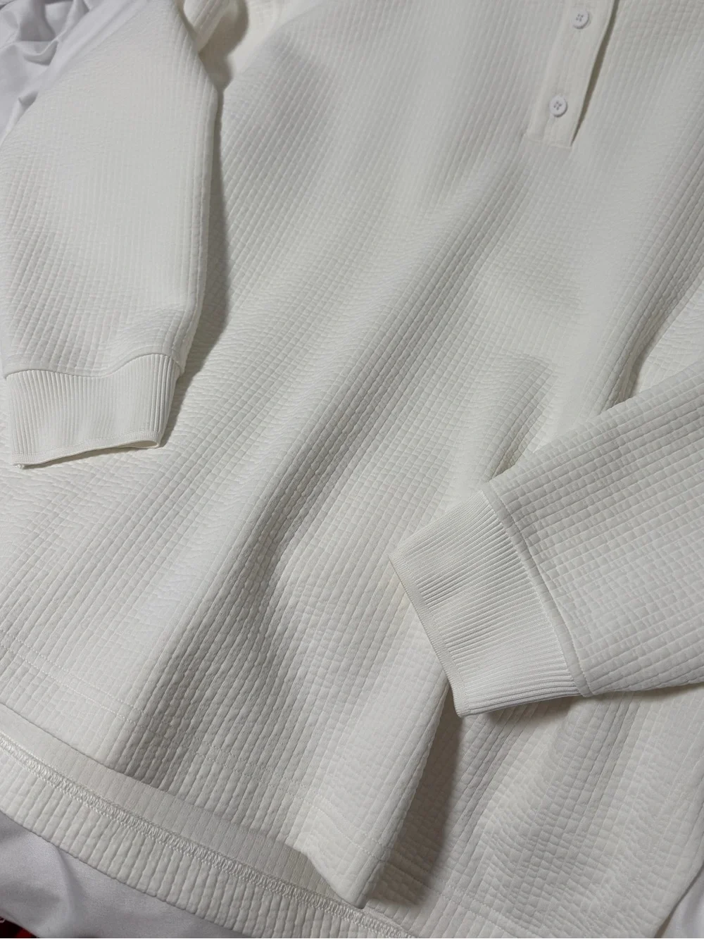 LULULEMON Textured Long-Sleeve Polo Shirt